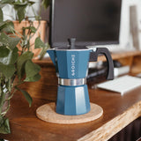 Grosche Blue MILANO Stovetop Espresso Maker