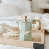 Grosche Green MILANO STONE Stovetop Espresso Maker