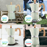 Grosche Green MILANO STONE Stovetop Espresso Maker