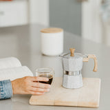 Grosche Gray MILANO STONE Stovetop Espresso Maker