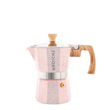 Grosche Pink MILANO STONE Stovetop Espresso Maker