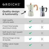 Grosche Green MILANO STONE Stovetop Espresso Maker