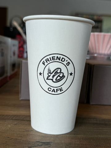 16oz Friends Cafe Victoria Bay Paper Cup White
