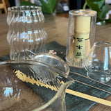 Ceremonial Matcha Kit with spout and Cup (Clear)