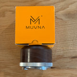 Muvna Espresso Coffee Distributor Adjustable Height with Walnut Lid