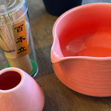 Ceremonial Matcha Kit with spout (Pink)