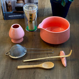 Ceremonial Matcha Kit with spout (Pink)