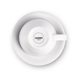 10oz Loveramics Egg Style Cup & Saucer - WHITE