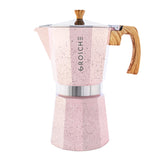 Grosche Pink MILANO STONE Stovetop Espresso Maker