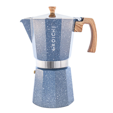 Grosche Blue MILANO STONE Stovetop Espresso Maker