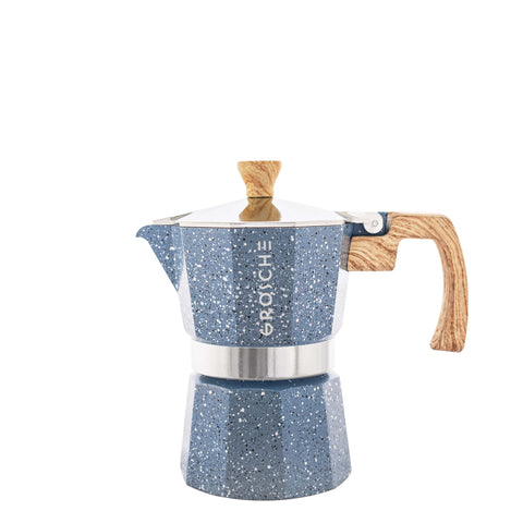 Grosche Blue MILANO STONE Stovetop Espresso Maker