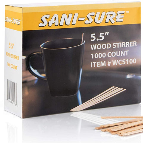 5.5” Wood Coffee Stirrers